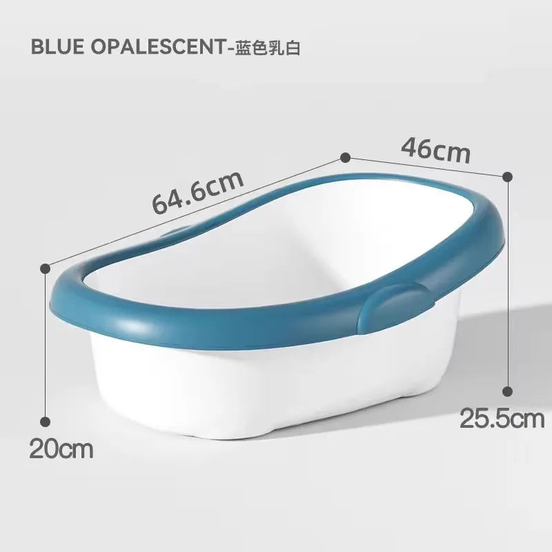 Newborn Baby Bathtub Thickened Plastic Portable Bath Tub for Toddlers Kids Eco-Friendly Transparent Design Big Size