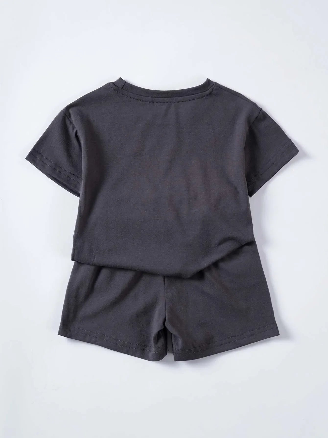 Summer Cotton Toddler 2pcs Boys Girls Printed Round Neck Top + Shorts Set Comfortable Skin-friendly Casual Clothing 2024 New