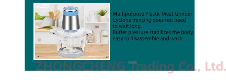 Kitchen household electric meat grinder stainless steel stuffing minced vegetables minced meat mincer small garlic chili cooker