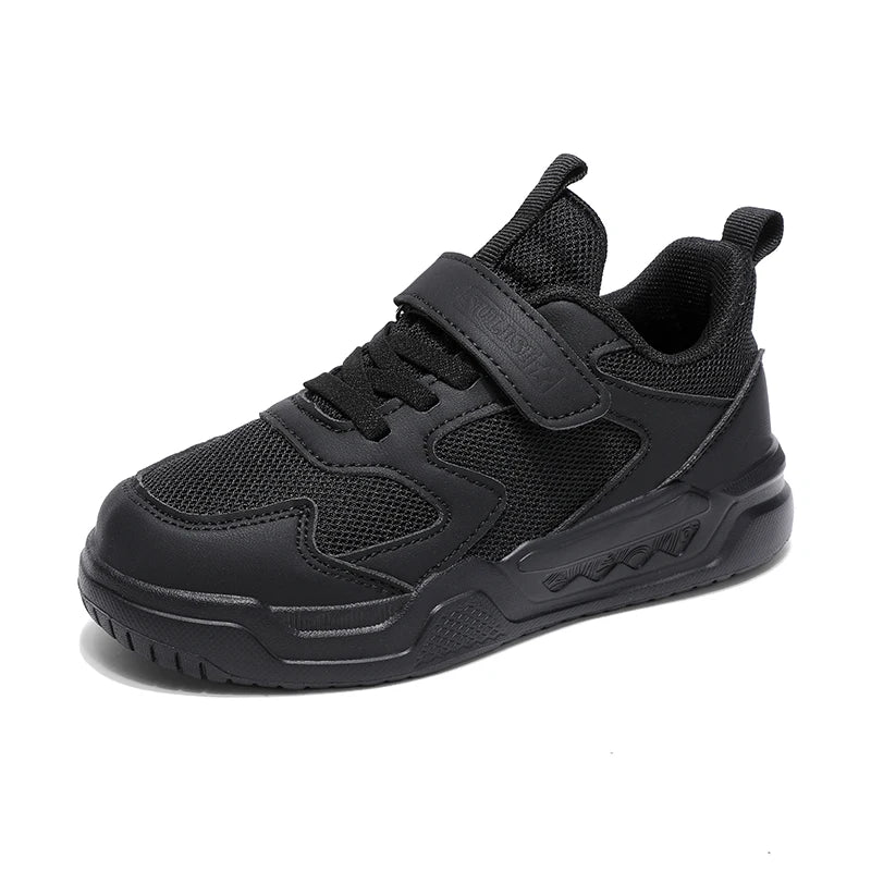 Black Kids Shoes Boys School Sneaker 4 To 12 Years Daily Walking Casual Sneaker Children Sports Shoes for Boy