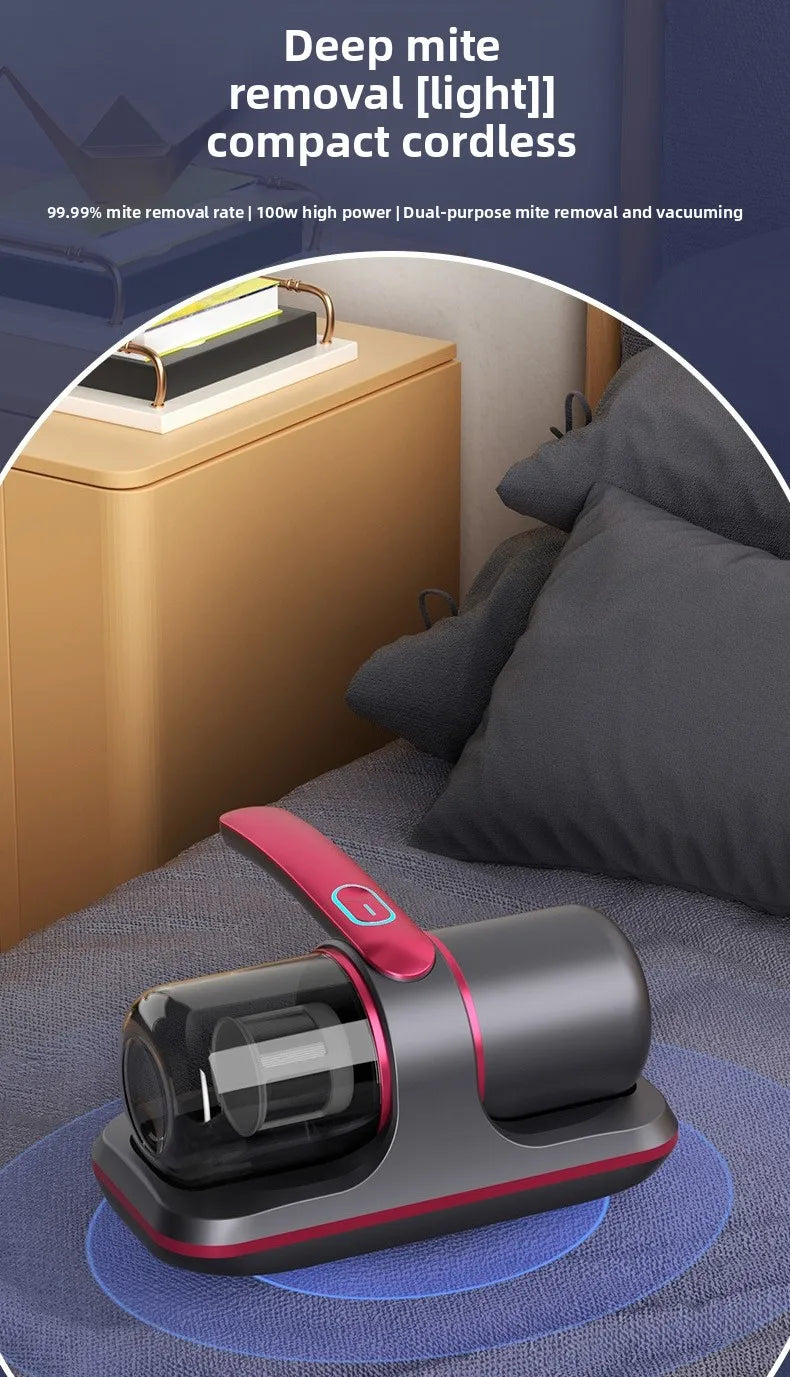 Mite Remover Household Bed Vacuum Cleaner Wireless Suction Bed Sterilizer Large Suction Remove Mites Pregnant Women and Children
