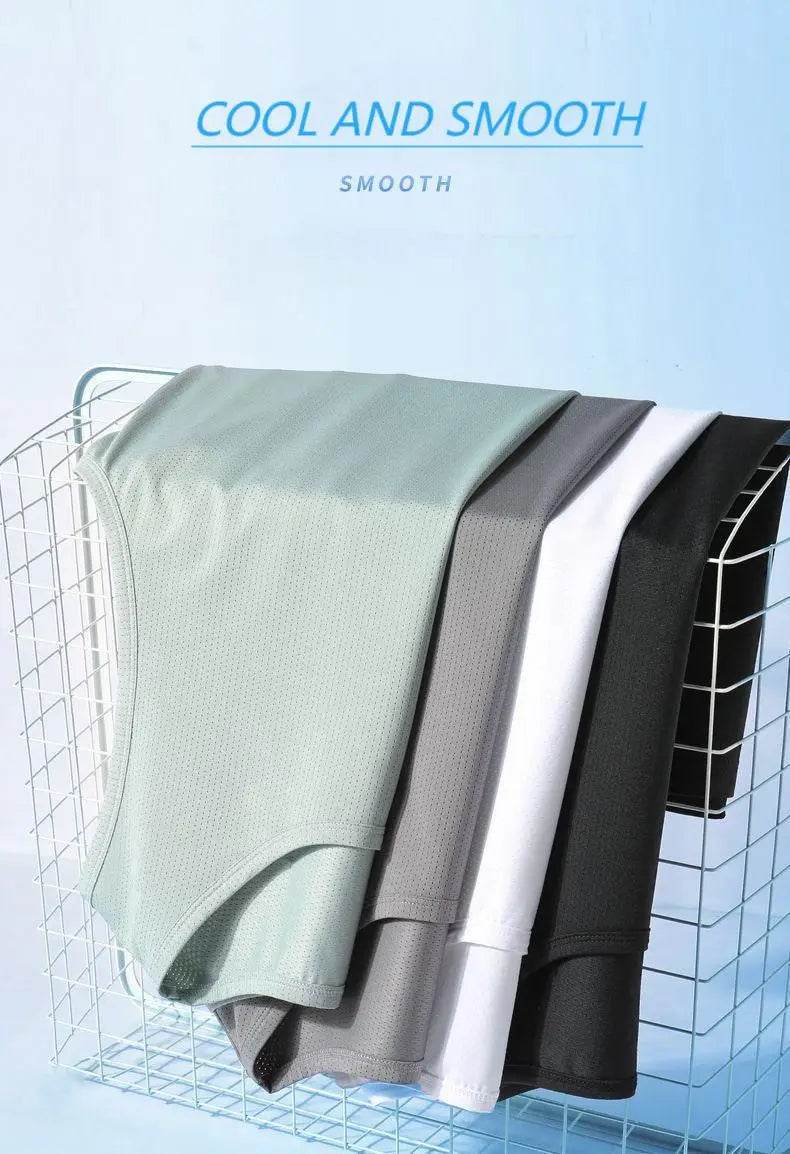 2025 Summer Clothes for Men Breathable Fitness Sports Quick Drying Men's Tank Top + Sweatpants Two-piece Sets Men's Clothing - AIAZ