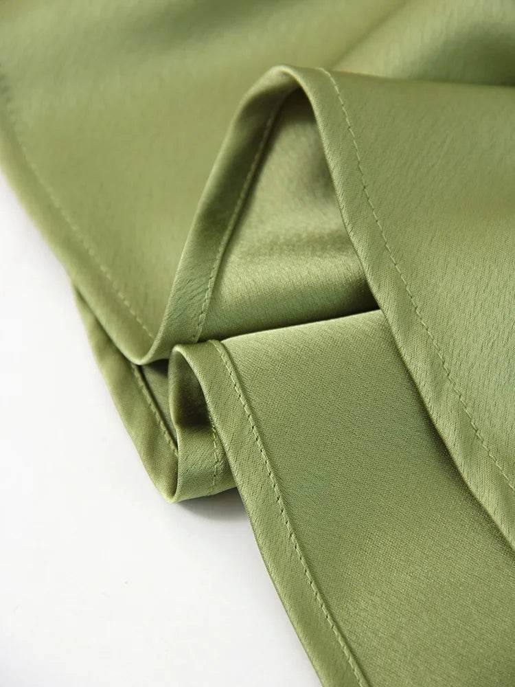 Long Satin Skirts For Women Summer High Quality Skirt With Slit On The Side Silk Elegant Black Maxi Luxury Women's Skirts 2025 - AIAZ