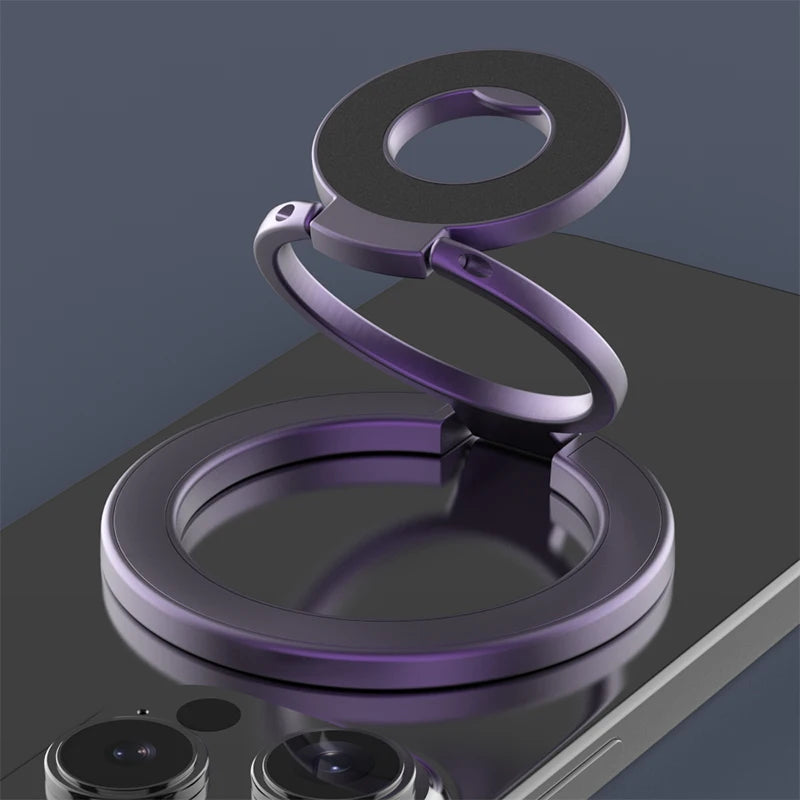 For MagSafe Double Sided Magnetic Phone Ring Holder Portable Folding Cellphone Stand Accessory Grip Bracket Support For iPhone