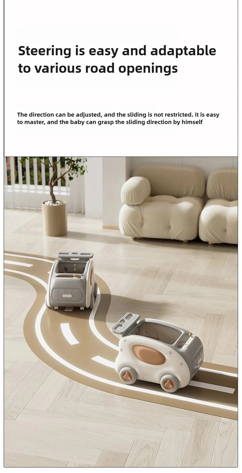 Multifunctional Anti-rollover and Anti-O-leg Baby Children's Toy Hand-pushing Balance Walker