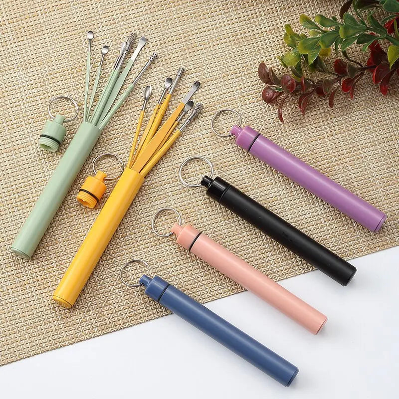 정리 Ear Care Kits Earpick Sticks Earwax Remover Ears Pick Cleaning Ear Cleanser Spoon Earpick Beauty Accessories Tools