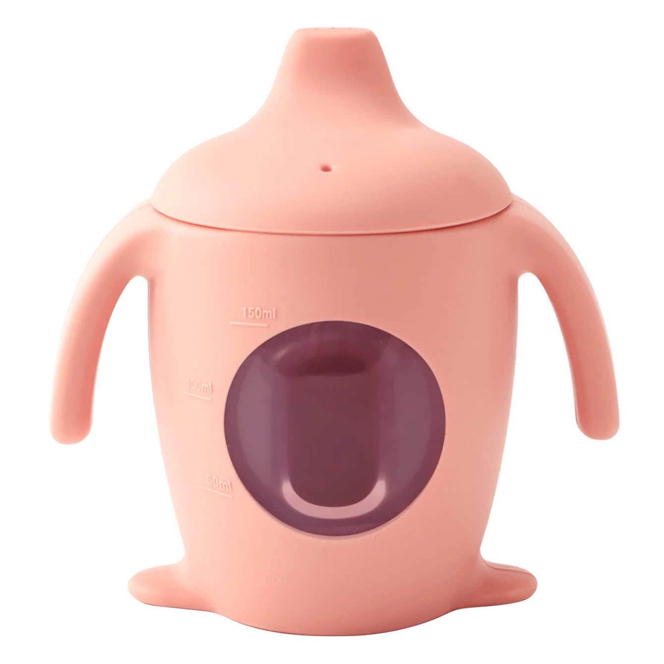 Color Kids 1PCS Silicone Penguin Sippy Cup Transparent Baby Water Bottle BPA Free Leakproof  Portable Infant Cup Baby Gifts