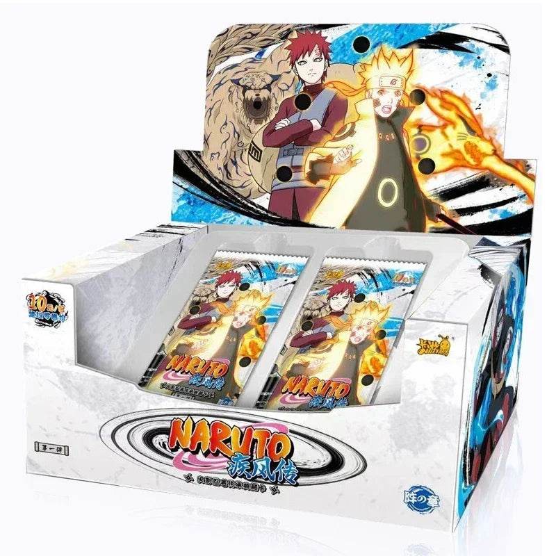 KAYOU Genuine Naruto Cards Box Anime Figure Card Booster Pack Sasuke Collection Flash Card Toy Birthday Christmas Gift for Kids - AIAZ