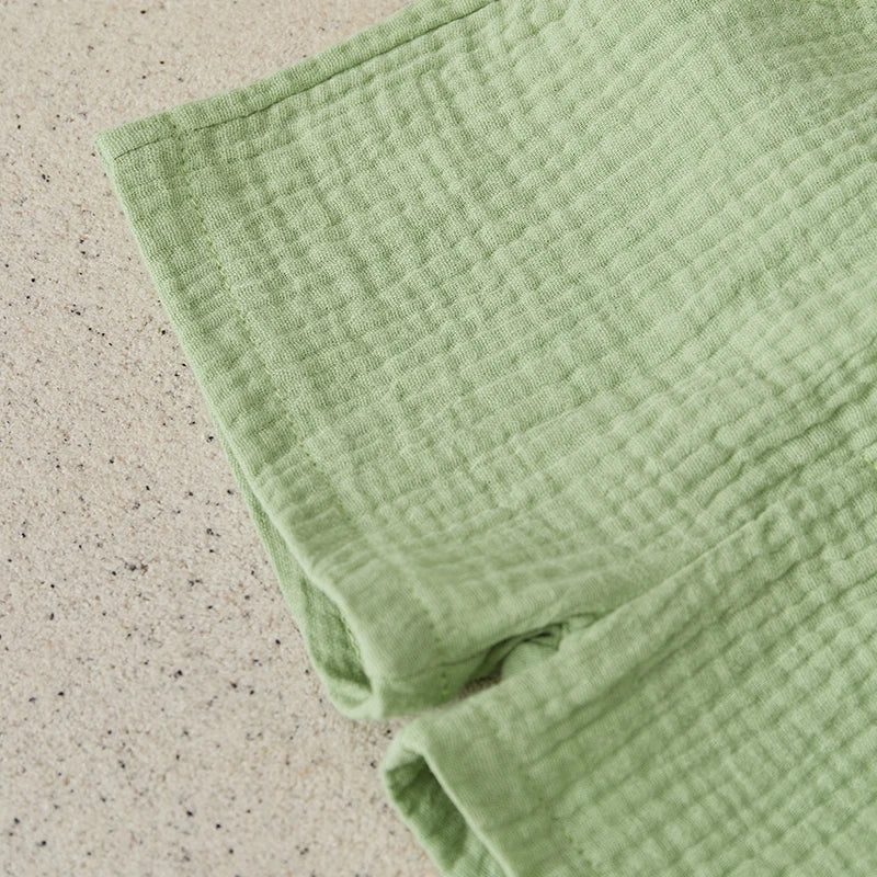 Suefunskry Toddler Boys Summer 2Pcs Casual Outfits Solid Color Short Sleeve Button Tops and Elastic Waist Shorts Sets 6M-4Y