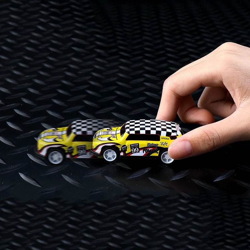 48 Pieces Mini Car Set Inertia Pull Back Cars for Boys Plastic Vehicle Model with Container Collection Toy Birthday Gift for Kid - AIAZ