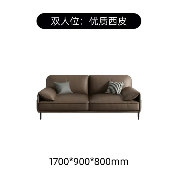 Comfortable Adult Sofa Simple Modern Leather Italian Light Luxury Sofas Business Reception Designer Sillon Cama Home Furniture