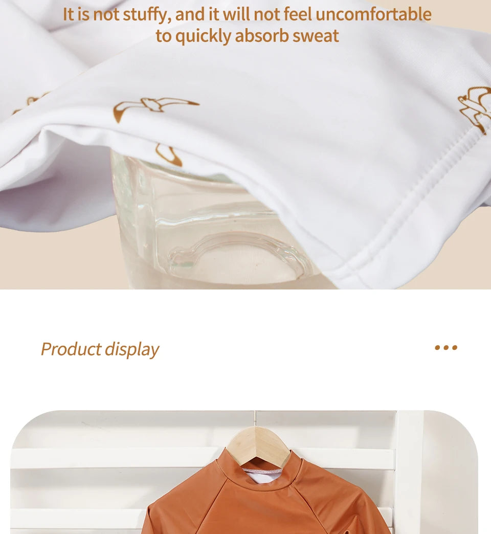 Kangobaby #My Soft Life# 2pcs Set Boys Swimsuits Cool Print Summer Baby Swimwear Beach Surfing