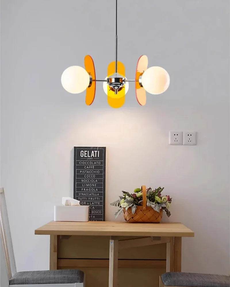 Nordic medieval glass magic bean dining table pendant light LED wabi sabi style living room bedroom home decoration lighting