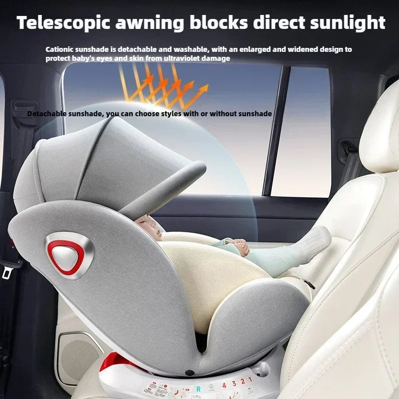 Universal 360° rotation Child Car Safety Seats baby car seat sit chair for 0-12 years old ISOFIX steel interface for newborn