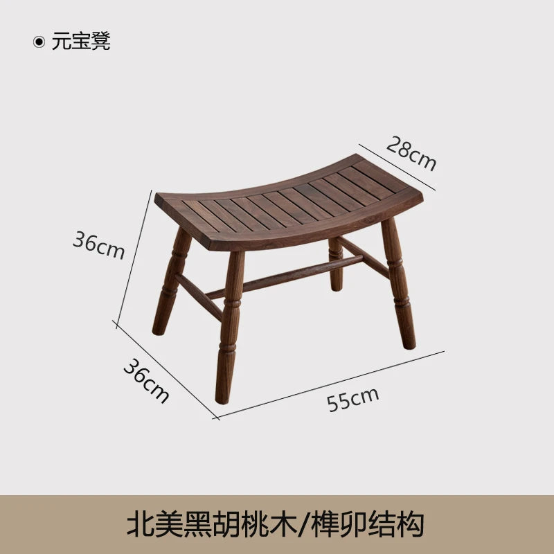 North American Black Walnut All Solid Wood Rocking Chair Bedroom Sofa Chair