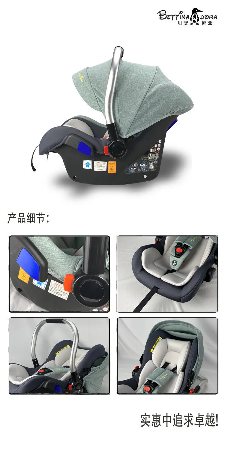 Infant Car Seat Child Safety Seats Stroller Baby Sleeping Basket Newborn Portable Cradle Bed For 0-15 month