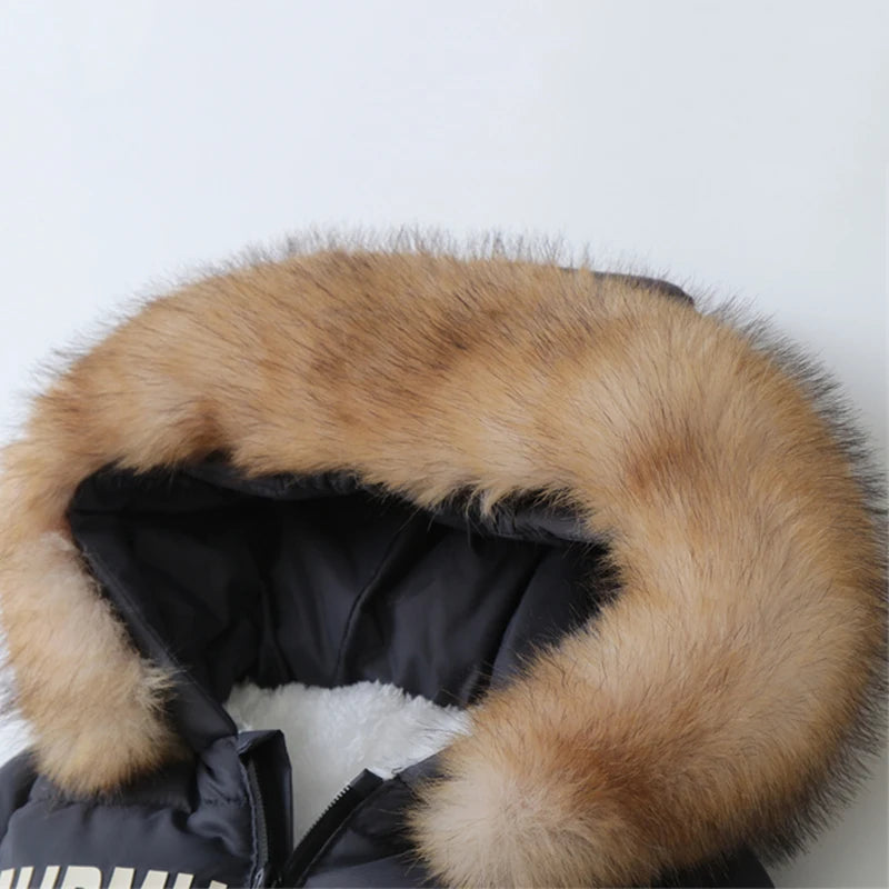 Winter Newborn Baby Girl Jumpsuit Thicken Baby Ski Suit With Gloves Belt Baby Romper Warm Infant Snowsuit Children Clothing Set