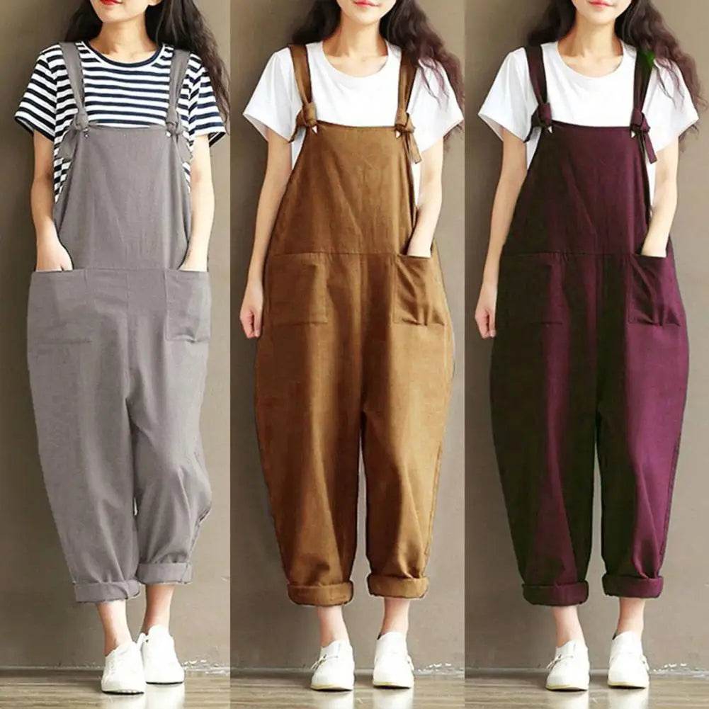 Special Women Jumpsuits Portable Casual Suspenders Skin-friendly Straps Design Jumpsuits for Dating - AIAZ