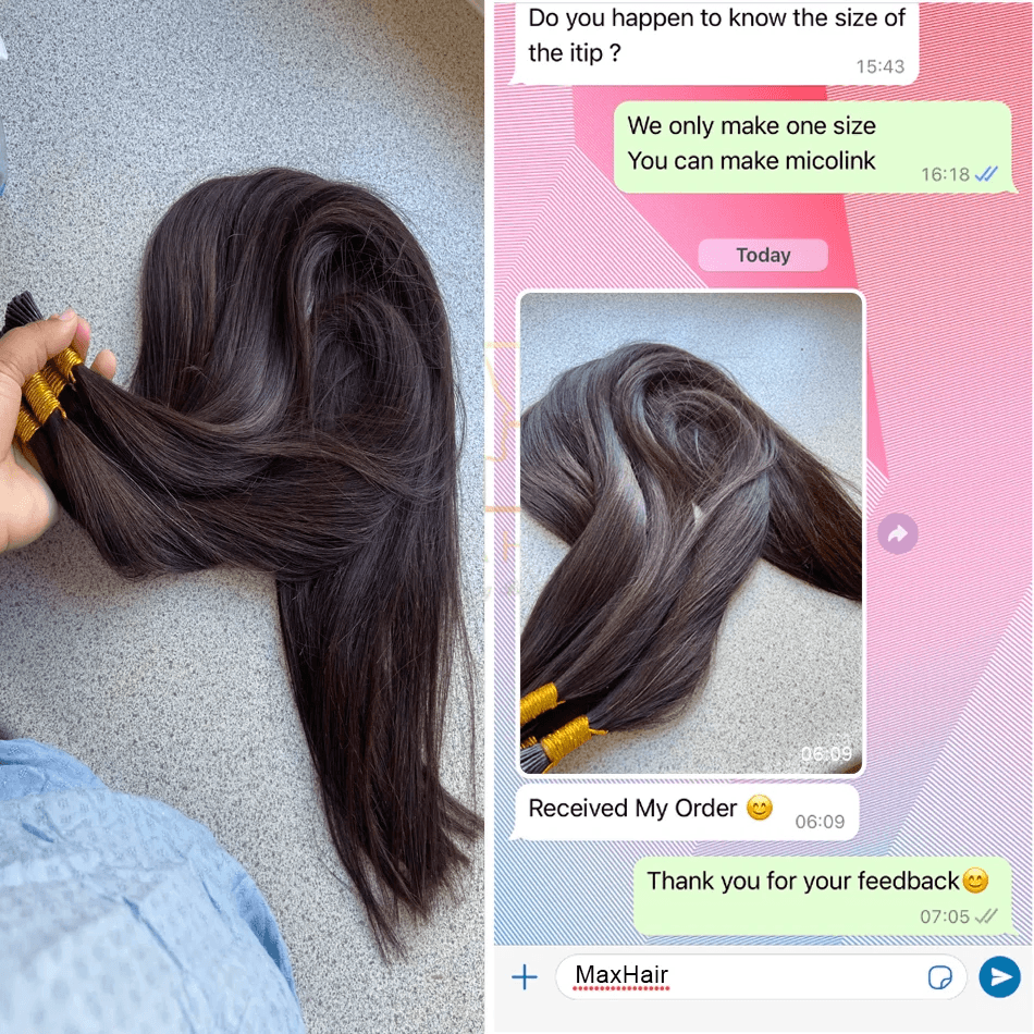 Double Drawn Human Hair Bulk For Braiding Straight Vietnam Indian Hair Vendor Virgin Bundles No weft Natural Hair 100% Extension - AIAZ