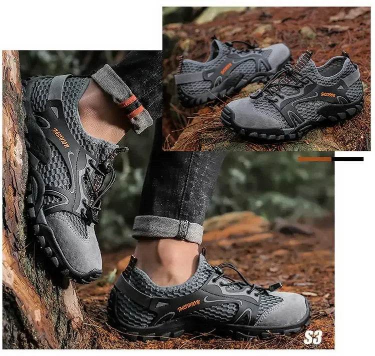 Wear-resistant Shoes for Men Hiking Shoes Jogging Trekking Sneakers Fast Zapatos Outdoor Hombre Invierno Outdoor Anti-slip - AIAZ