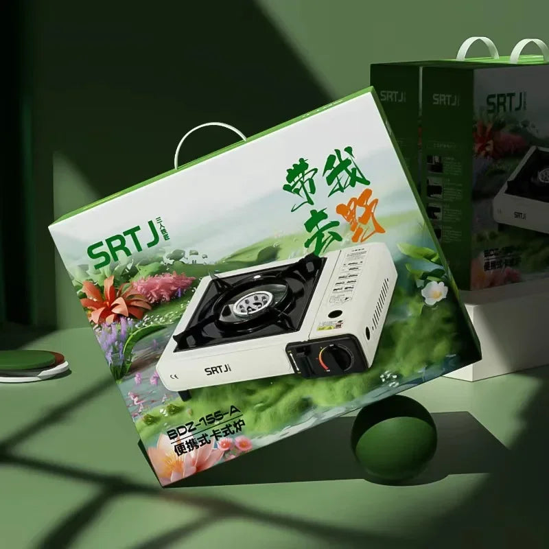 2025 Portable Butane Gas Stove Outdoor Cassette Stove for Hot Pot BBQ Camping Hiking Picnic Household Cooking