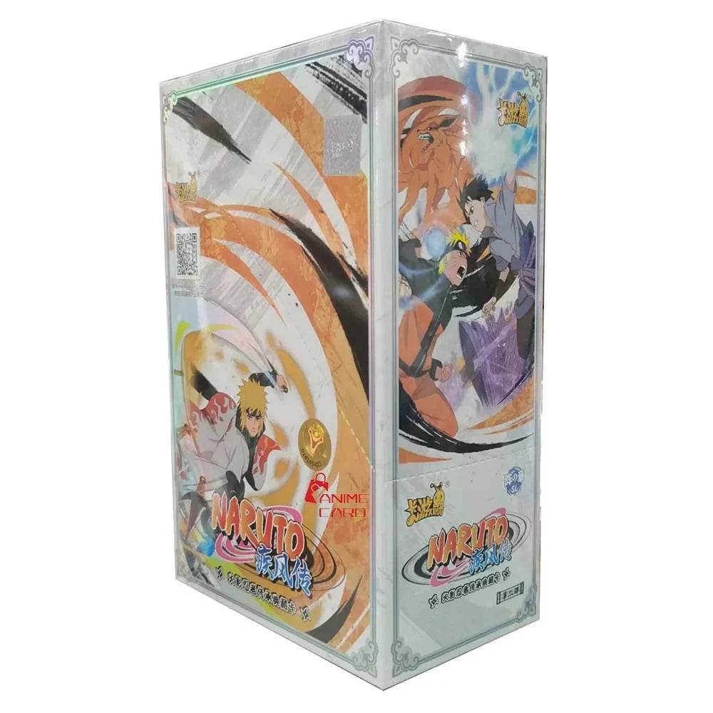 KAYOU Genuine Naruto Cards Box Anime Figure Card Booster Pack Sasuke Collection Flash Card Toy Birthday Christmas Gift for Kids - AIAZ