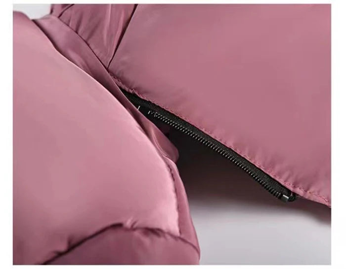 4 5 6 8 10 Years Winter Girls Coat Keep Warm Thicken Kids Jacket Hooded Zipper Fur Collar Princess Outerwear Children's Clothing