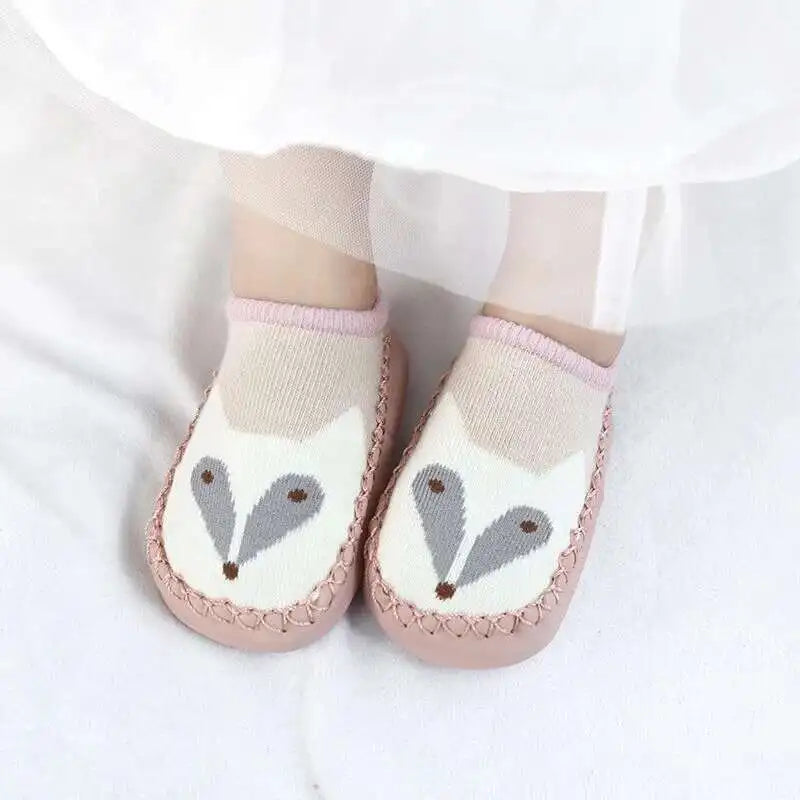 1 Pair Fashion Cute Baby Socks With Rubber Soles Infant Spring Autumn Winter Children Floor Socks Shoes Anti Slip Soft Sole Sock