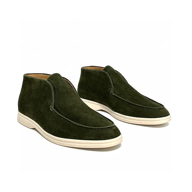 Loafers Men's Shoe Stitching Women None Adult Cow Suede Rubber Leather Casual Shoes Sneaker Best