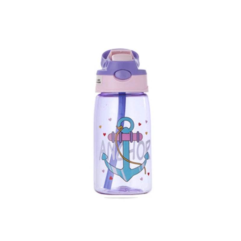 480Ml Kids Sippy Cup Water Bottles Creative Cartoon Feeding Cups With Straws And Lids Spill Proof Portable Toddlers Drinkware - AIAZ
