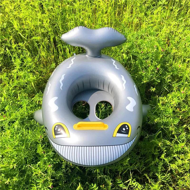 Baby Kids Swimming Floats Cartoon Ring Safety Swimming Ring Inflatable Swim Float Seat Boat Water Fun Pool Toy Gift for Baby Kid - AIAZ