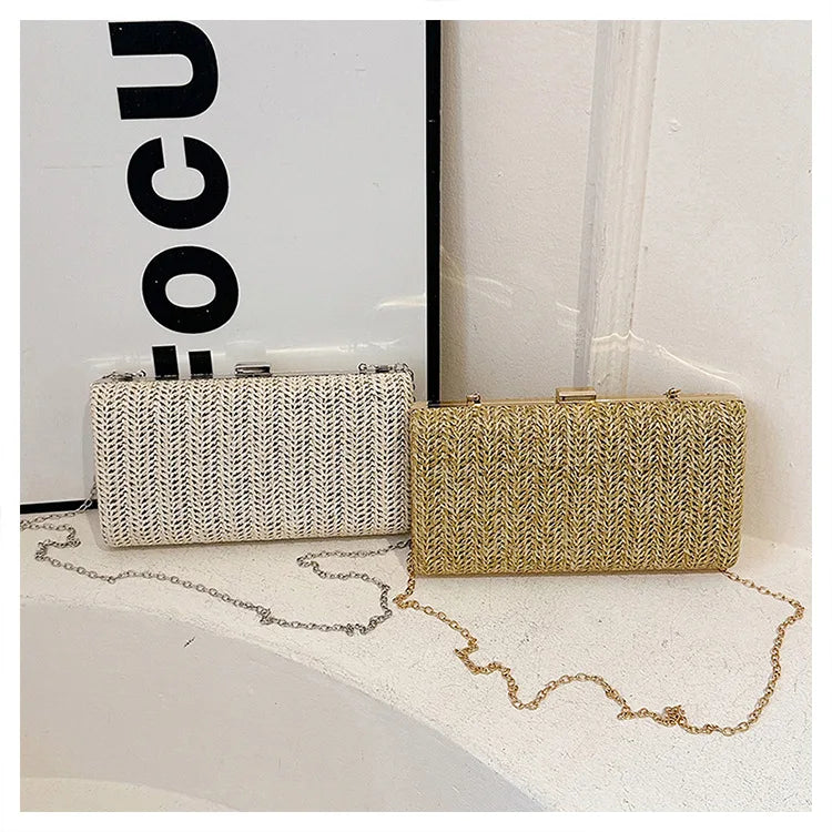 Brand New in 2025 Summer! Women's Woven Handbag. This Fashionable Style Can Be Carried As A Shoulder or Crossbody Bag