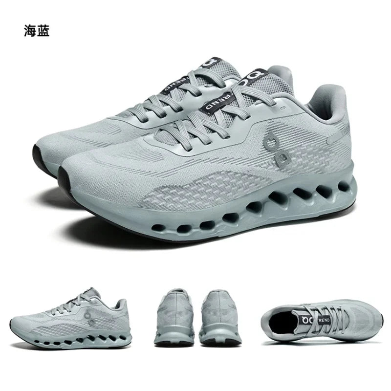 Fashion Cushioning Running Shoes for Men Lightweight Sneakers Breathable Tennis Shoes Non-Slip Sports Casual Walking Footwear