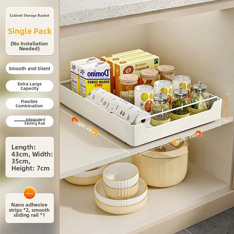Kitchen Pull out elf Storage Ra Sink Drain Board Cabinet Slide Tra Der Organizer Spice Ra No Drilling Required