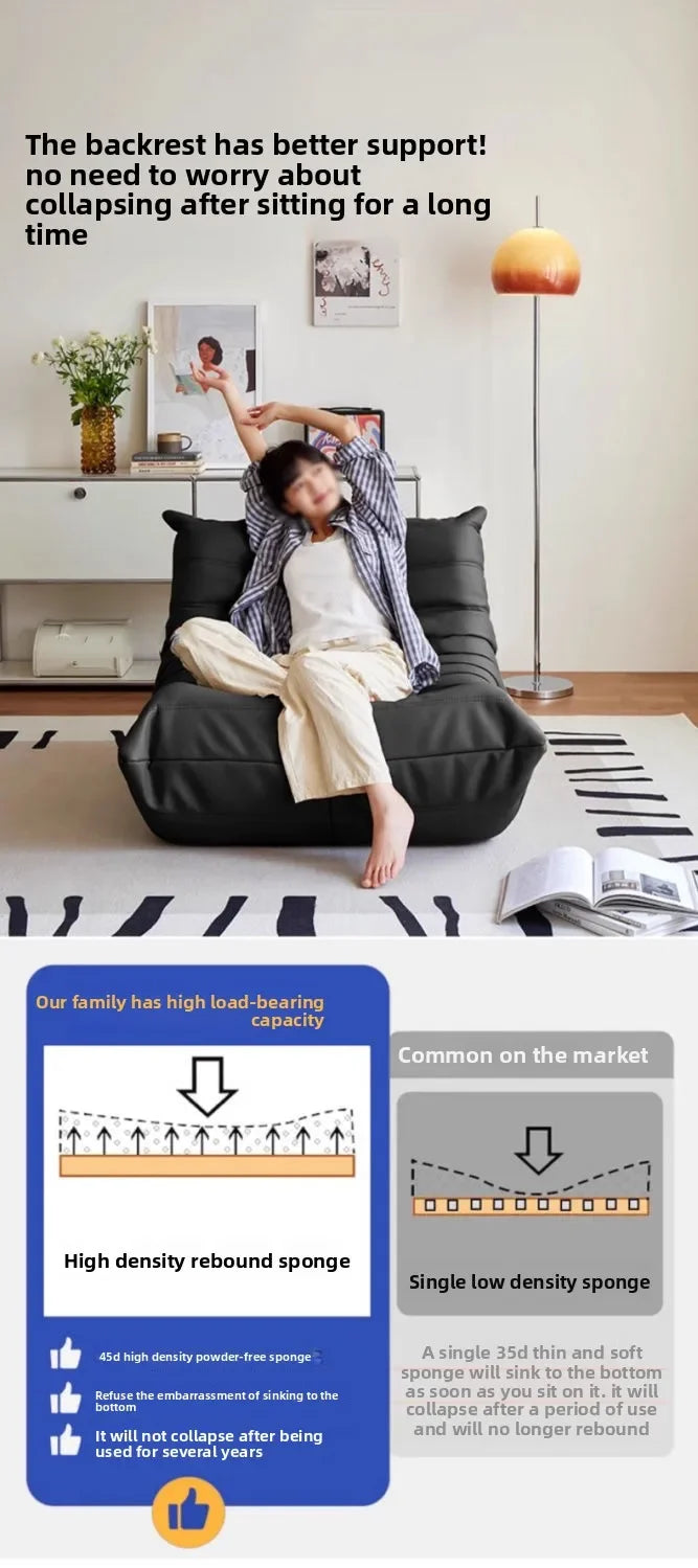 Lazy sofa, leisure bedroom, balcony lounge chair, tatami lounge chair, single sofa chair, living room