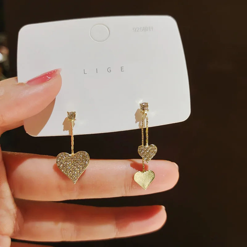 New High-end Atmosphere Decoration Shine Fashion Women Temperament Personality Exaggerated Earring Wedding Jewelry Birthday Gift