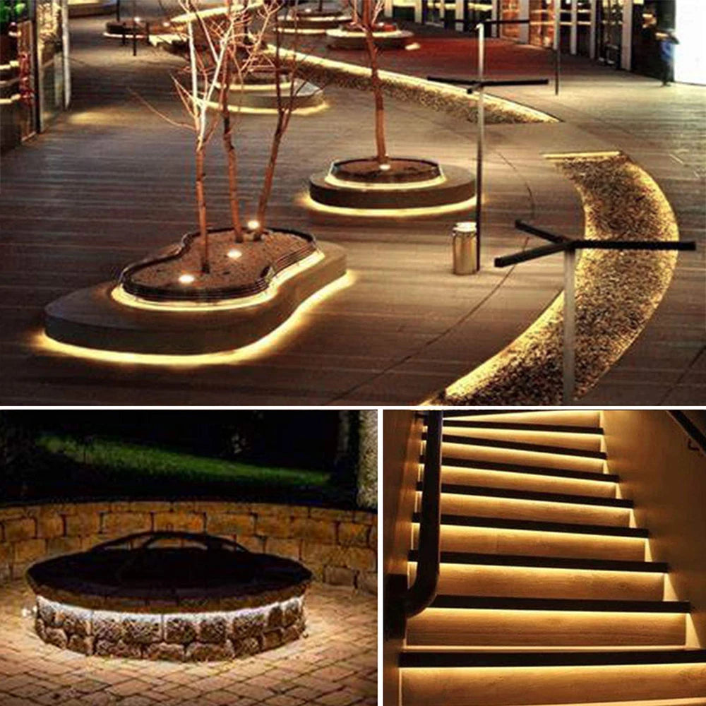 Outdoor Solar LED Strip Light Strip With IP65 Waterproof 5M Light Strip Suitable for Outdoor Courtyard Decoration LED Lights