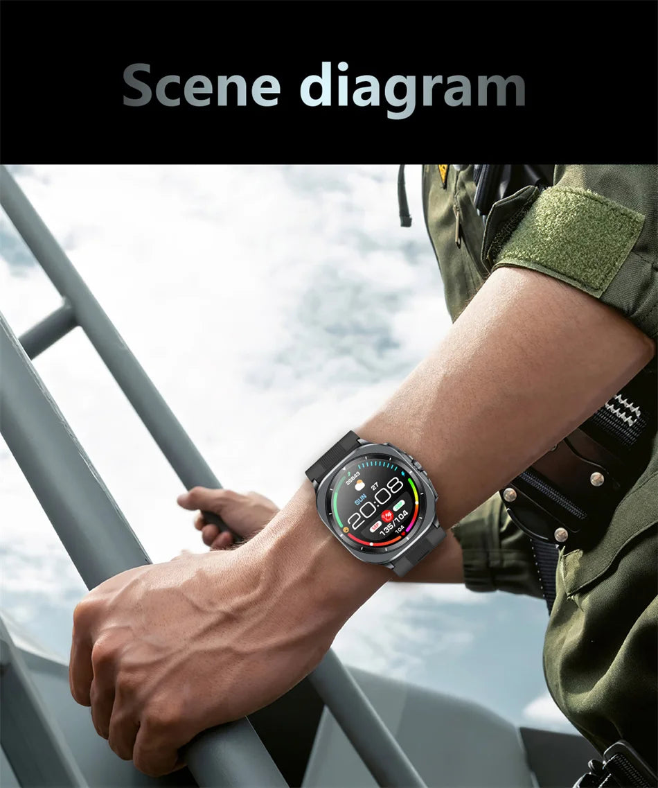 2025 New Health Nursing Accurate Measure Blood pressure Smart Watch With Air pump airbag Blood lipids Uric acid Smartwatch Men