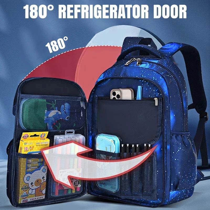 Back to School Adjustable Kids School Backpack for Boys Girls Lightweight Growth Design Waterproof Elementary Primary school Boo - AIAZ