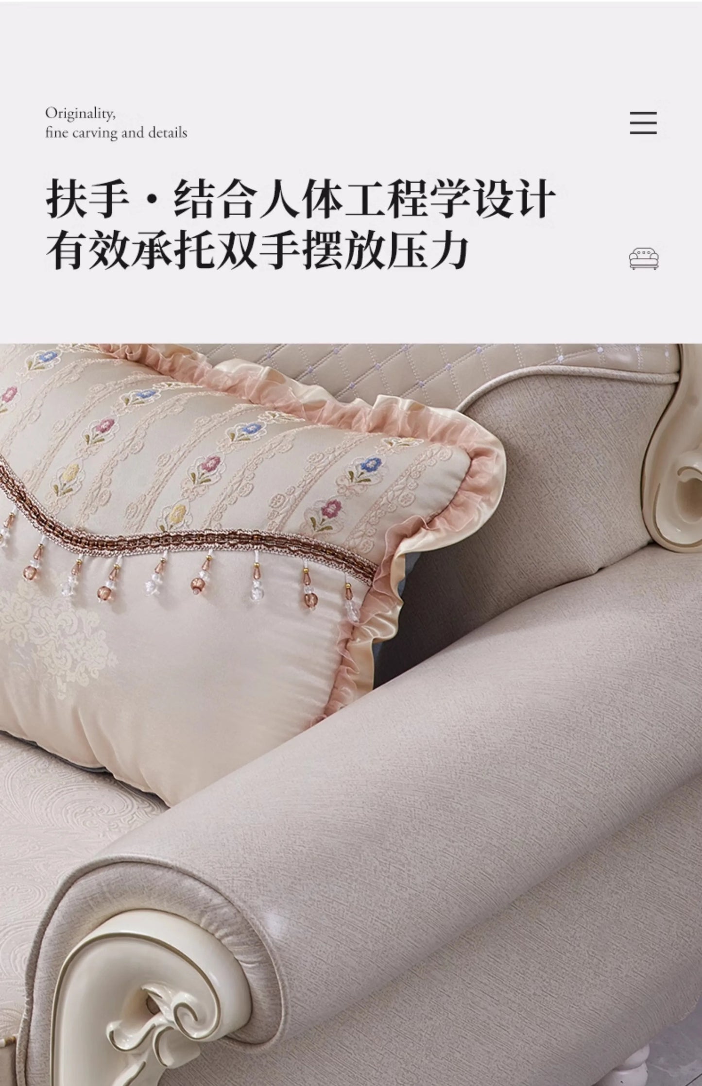 European Adult Sofa Designer High Quality Living Room Luxury Modern Sofas Solid Wood Corner Romantic Muebles Salon Furniture