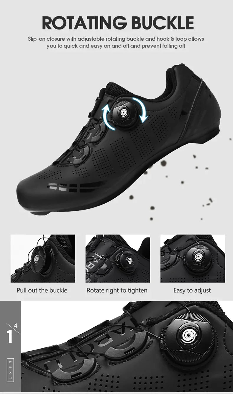 LiXingMing Cycling Shoes Road Bike Men Racing Contest Self-Locking Speed Bicycle Sneakers Women Spd Cleats Cycling Footwear