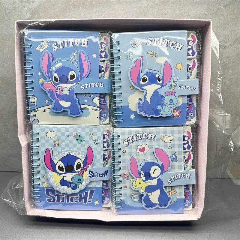 Stitch Notebook lovable Anime Cartoon School Supplies Portable Diary Fashion Office Supplies Coil Book Children Gift - AIAZ