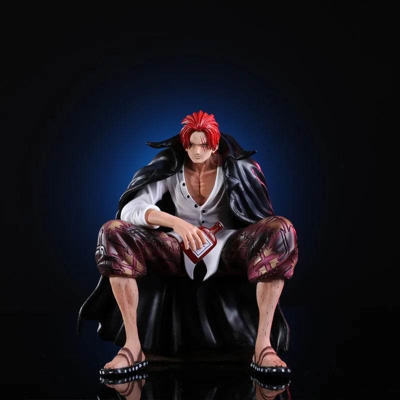 17cm One Piece Shanks Anime Figures Film Red Yonko Red Hair Shanks Action Figure PVC Statue Figurine Model Decoration Doll Toys - AIAZ