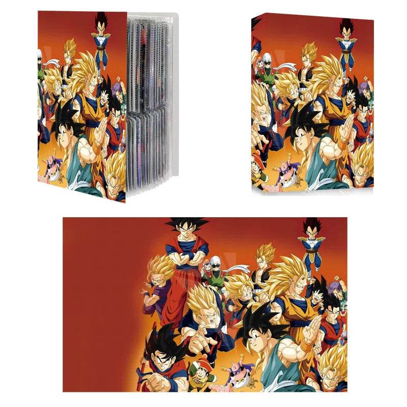 240pcs Card Album Book Naruto Dragon Ball Goku Vegeta ONE PIECE Luffy Zoro Map Letter Holder Binder Card Notebook Collection Toy - AIAZ