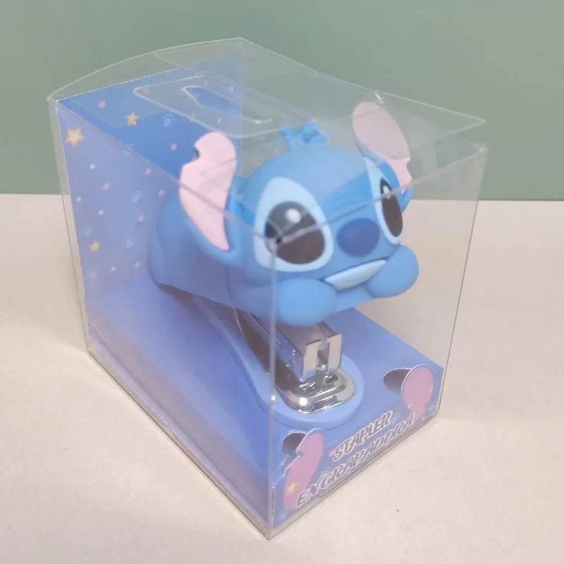 2024 New Mini Stapler School Supplies Stitch Hello Kitty Cartoon Doll Desktop Children Cute Pet Campus Gift Cute Study Unisex - AIAZ