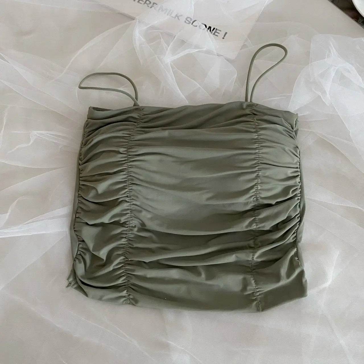 Women Crop Tops Sexy Tank Top For Lady Summer Tube Tops With Cups Female Underwear Lingerie Woman Clothing Girls Camisole Vest - AIAZ