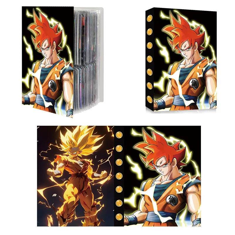 240pcs Card Album Book Naruto Dragon Ball Goku Vegeta ONE PIECE Luffy Zoro Map Letter Holder Binder Card Notebook Collection Toy - AIAZ