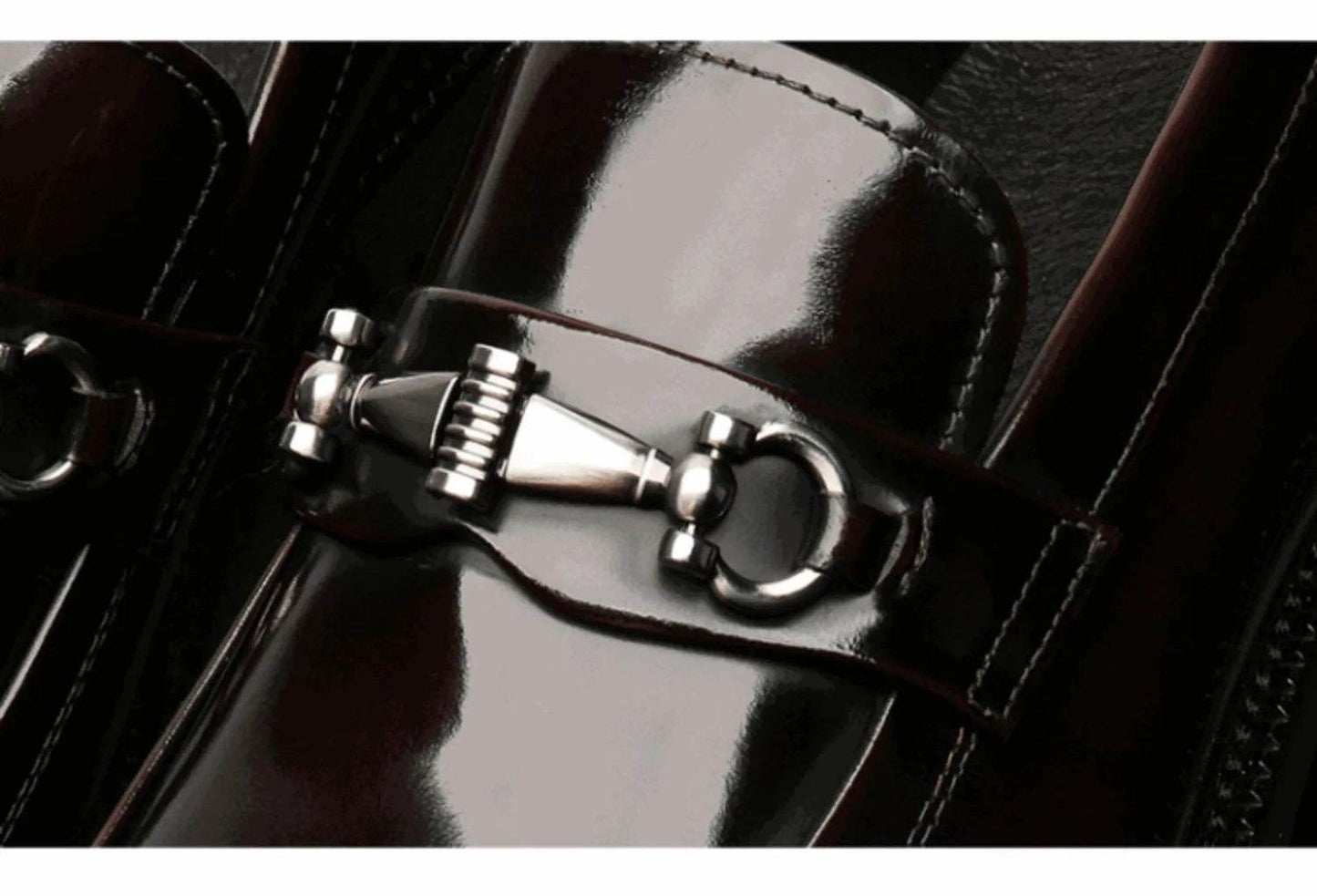 Men's Business Formal Leather Shoes Man Casual Leather Shoes Loafers Casual Business Wedding Shoes for Men Round Toe Slip-On - AIAZ