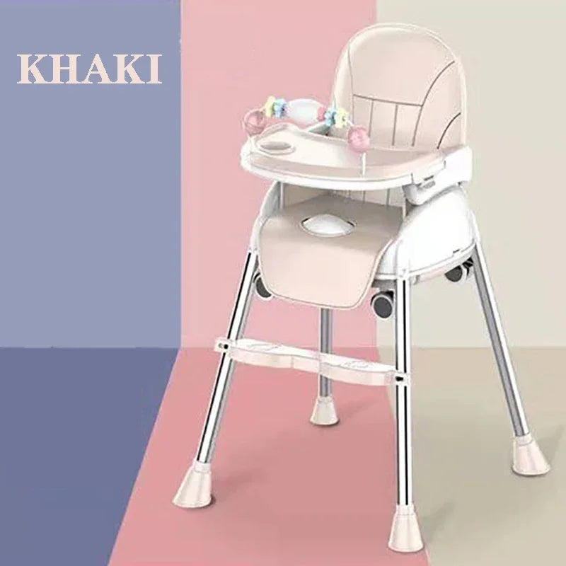 Folding Baby Highchair Kids Chair Dinning High Chair for Children Feeding Baby Table and Chair for Babies Toddler Booster Seat