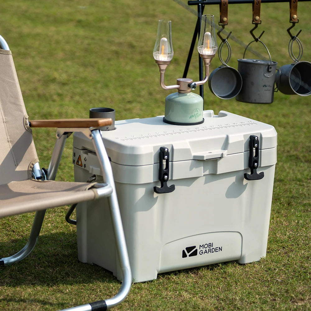 MOBI GARDEN Camping Ice Box 25L Portable Large Capacity Car Refrigerator Food Barbecue Cold Storage Outdoor